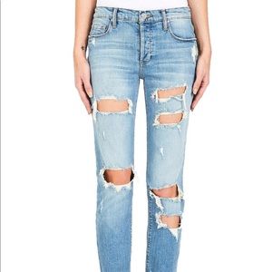 Black Orchid Brooklyn boyfriend fray jeans